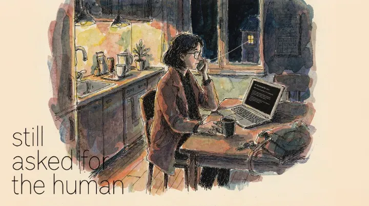 A woman reading a perfect supportive message on her laptop while calling a person on the phone
